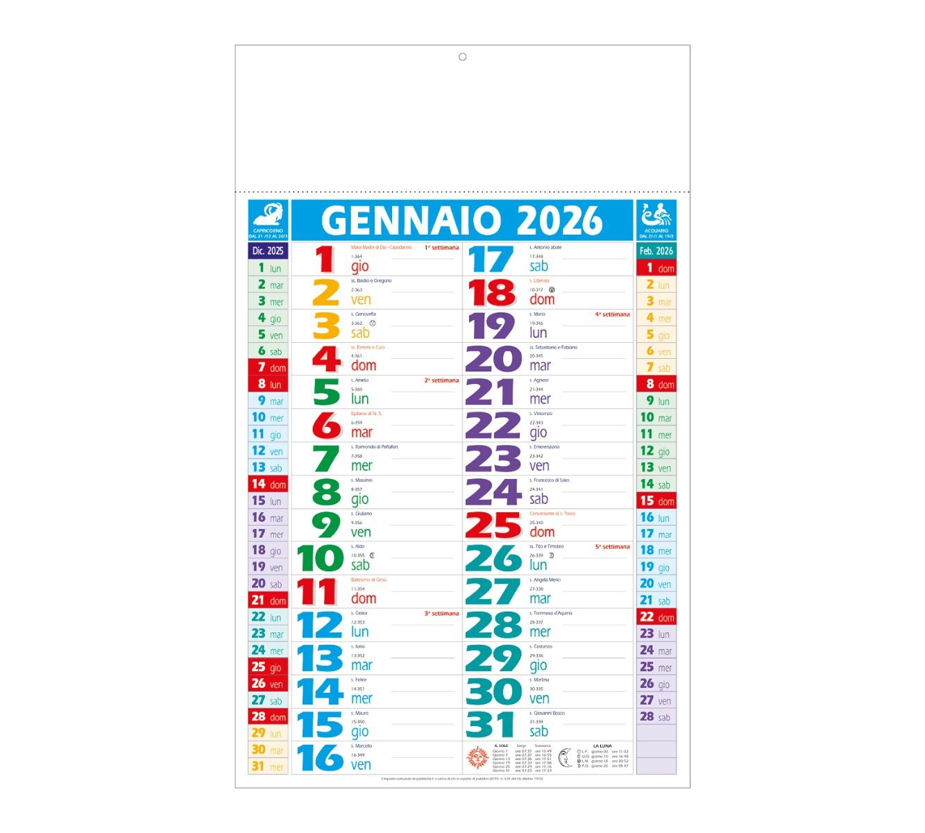 Calendario Anticato